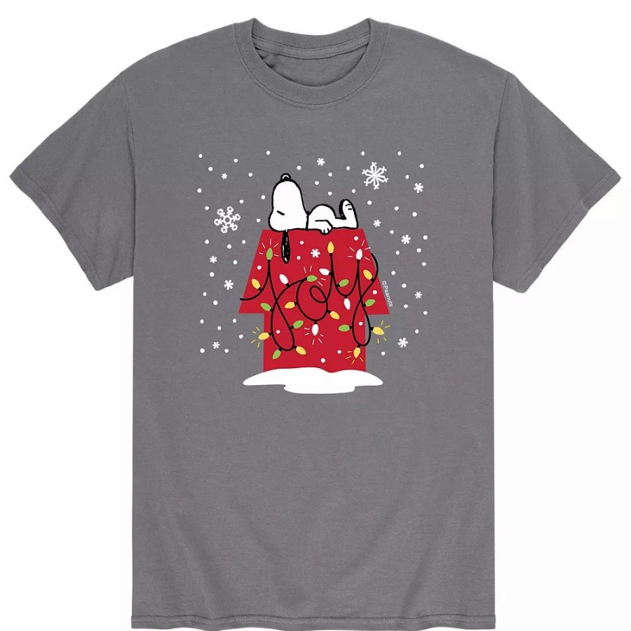 Tops * | Men'S Peanuts Joy Snoopy Tee