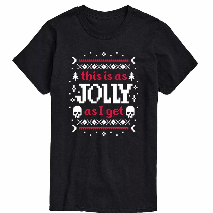 Tops * | Big & Tall As Jolly As I Get Tee