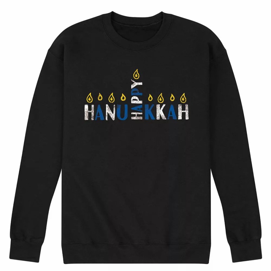 Tops * | Men'S Happy Hanukkah Sweatshirt