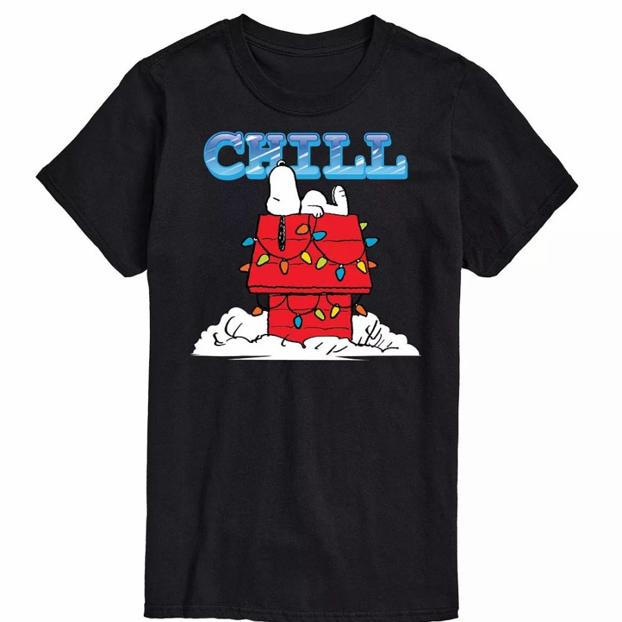 Tops * | Men'S Peanuts Snoopy Chill Tee