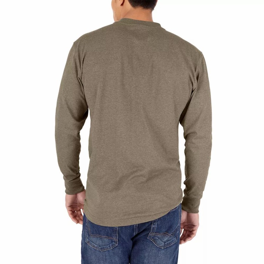 Tops * | Big & Tall Dickies Relaxed-Fit Heavyweight Henley