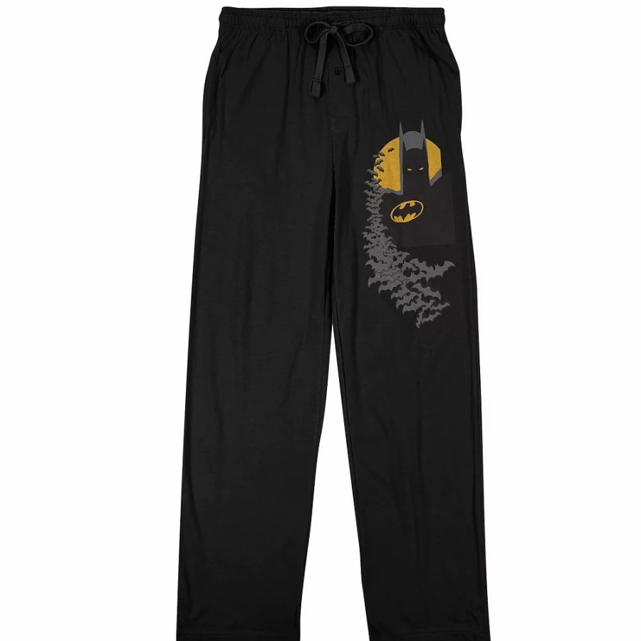 Sleepwear * | Men'S Dc Comics Batman Head Sleep Pants