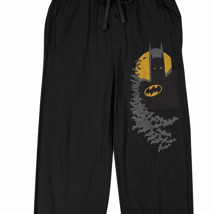 Sleepwear * | Men'S Dc Comics Batman Head Sleep Pants