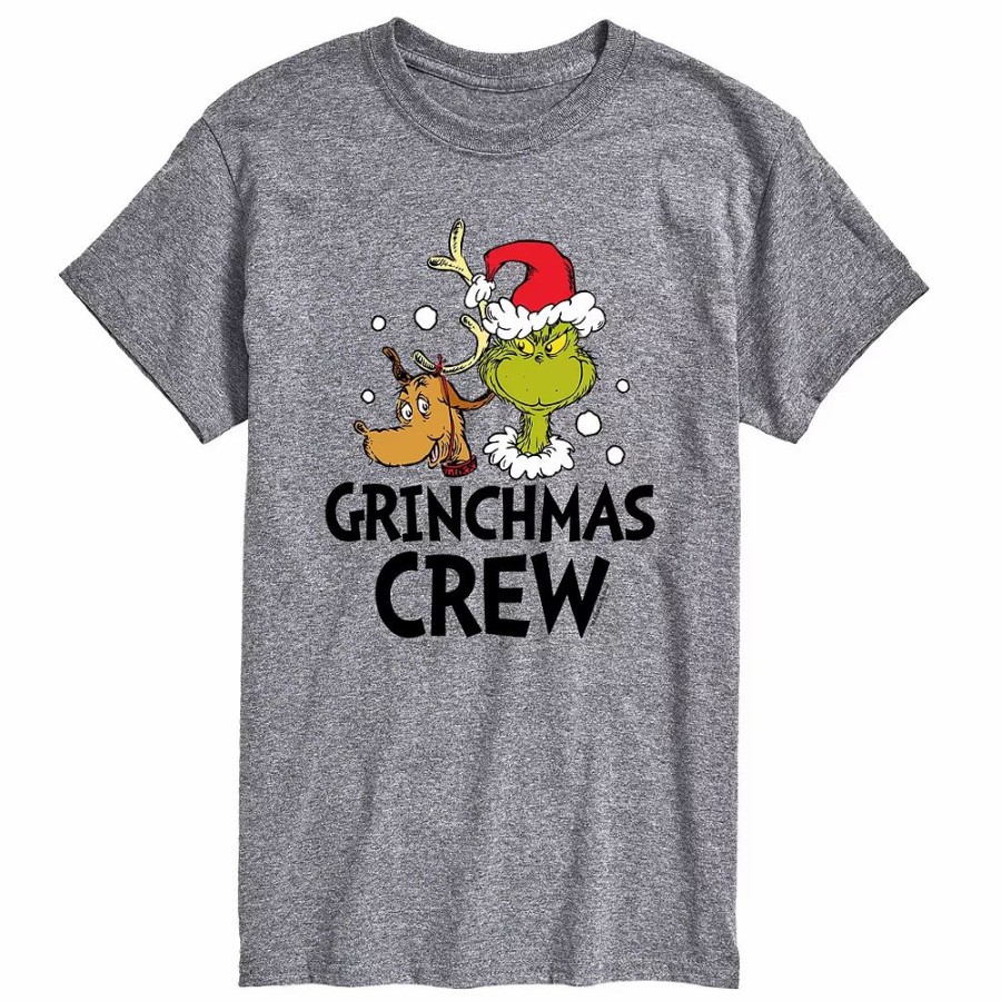 Tops * | Big & Tall Grinchmas Crew Tee