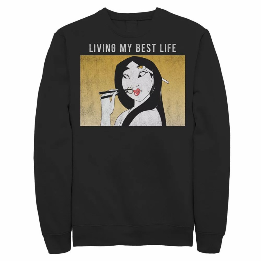 Tops * | Men'S Disney Mulan Living My Best Life Sweatshirt