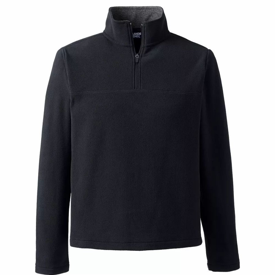 Outerwear * | Men'S Lands' End Fleece Quarter-Zip Pullover