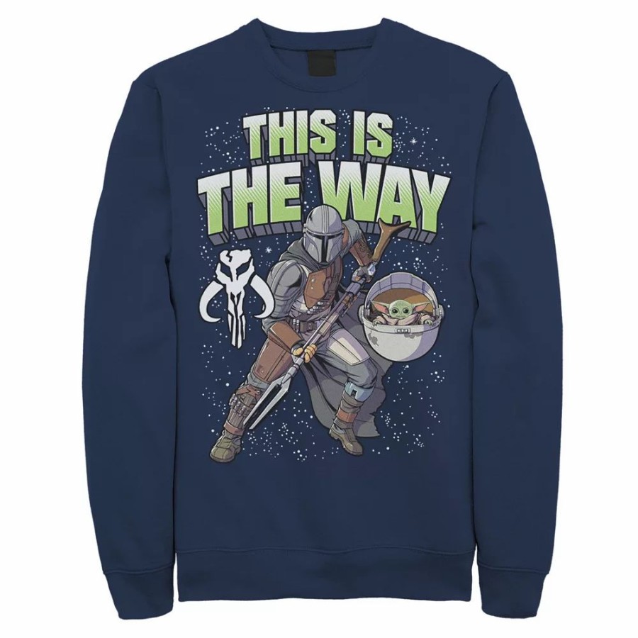 Tops * | Men'S Star Wars: The Mandalorian This Is The Way Action Pose Sweatshirt