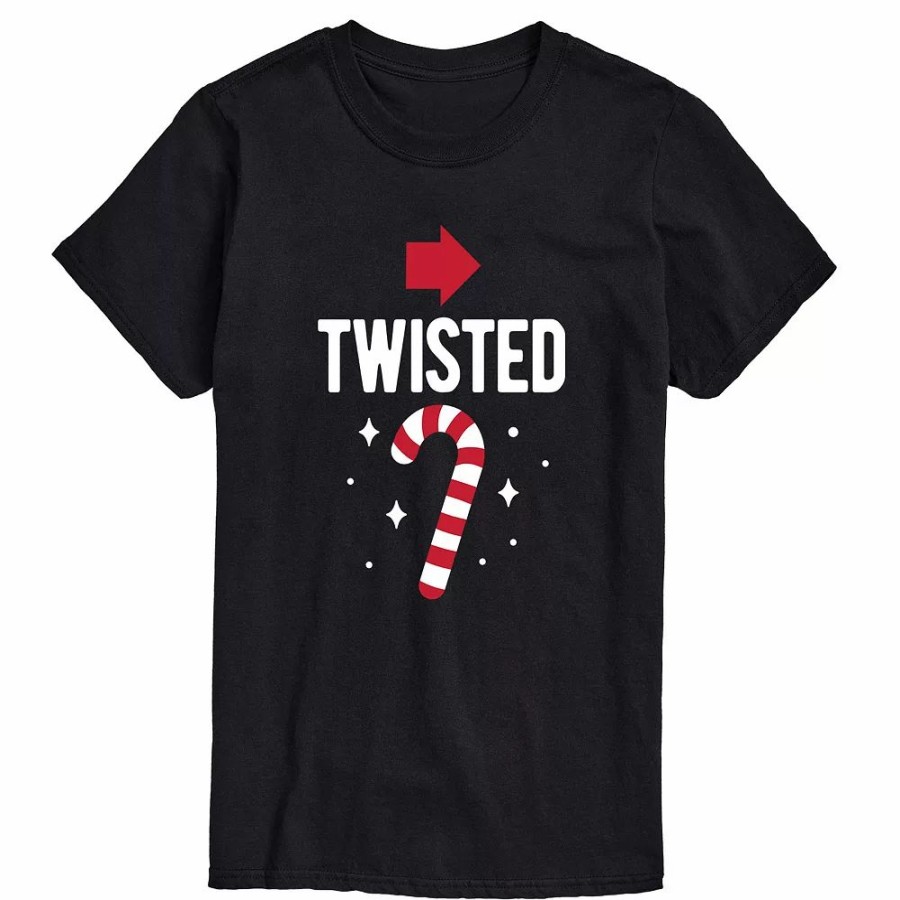 Tops * | Big & Tall Candy Cane Twisted Tee