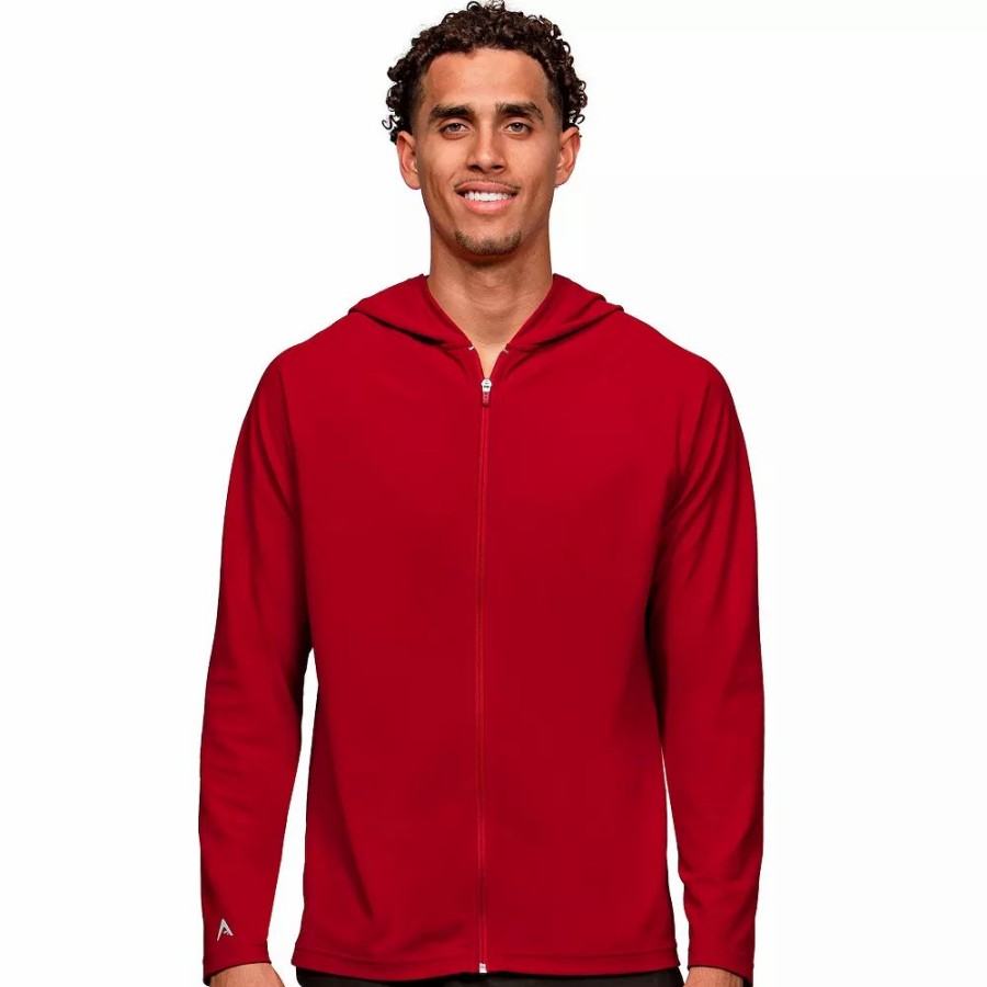 Tops * | Men'S Antigua Legacy Full Zip Hoodie