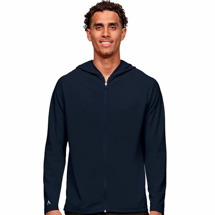 Tops * | Men'S Antigua Legacy Full Zip Hoodie