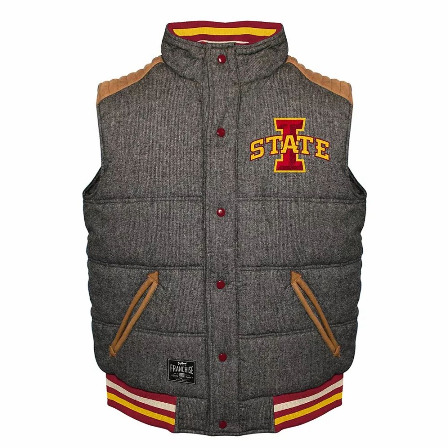 Outerwear * | Men'S Franchise Club Iowa State Cyclones Legacy Reversible Vest