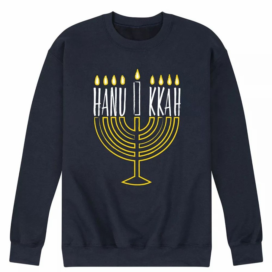 Tops * | Men'S Hanukkah Menorah Sweatshirt