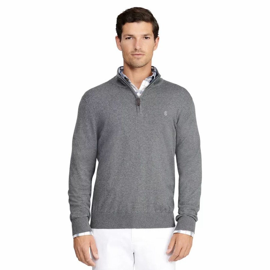 Tops * | Men'S Izod Quarter Zip Sweater