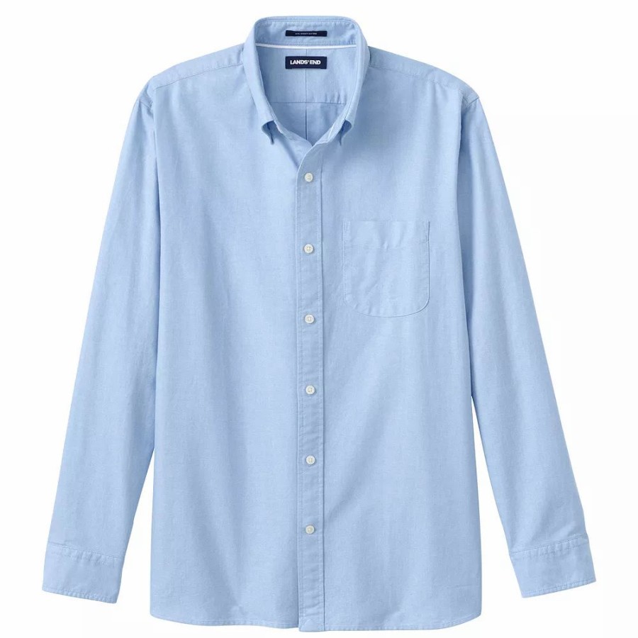 Tops * | Men'S Lands' End Button-Down Sail Rigger Oxford Button-Down Shirt