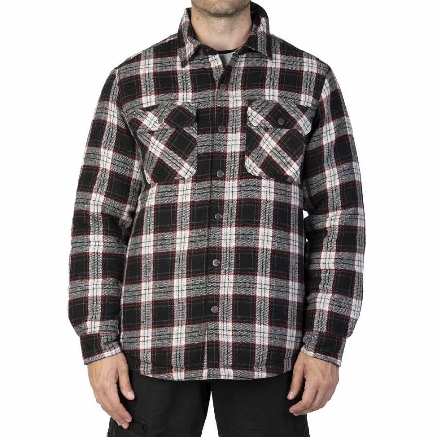 Outerwear * | Men'S Sonoma Goods For Life Flannel Shirt Jacket