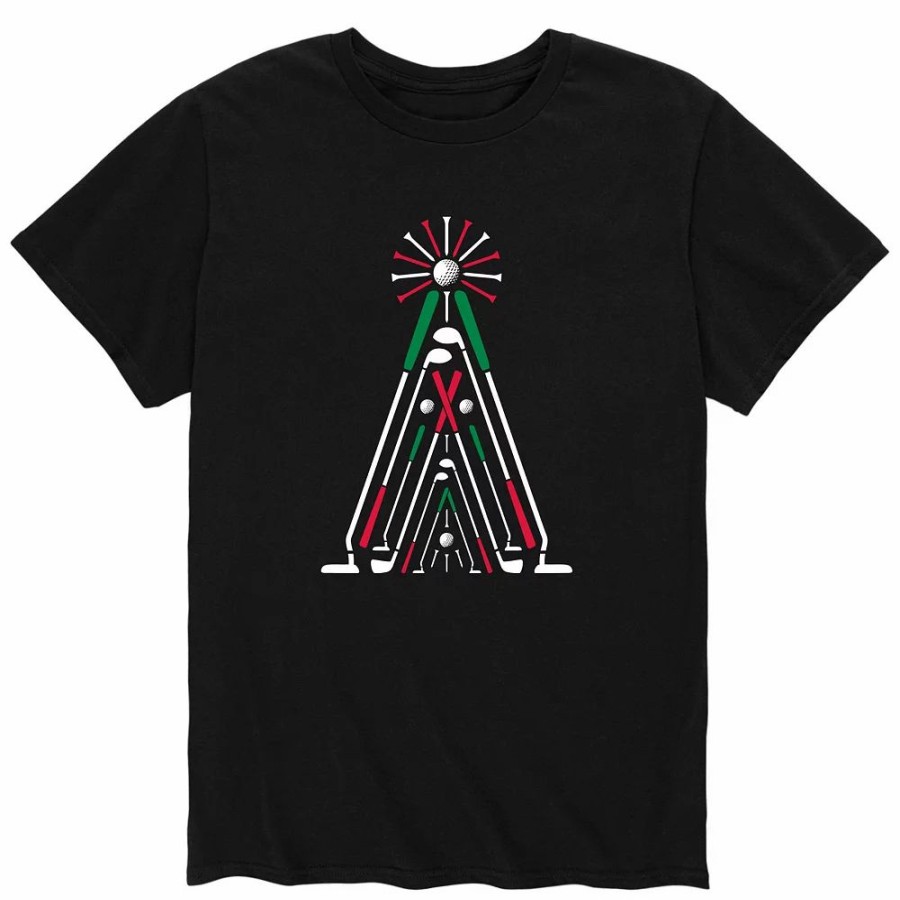 Tops * | Men'S Golf Christmas Tree Tee