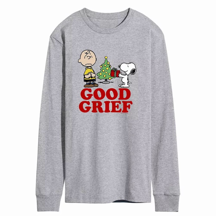 Tops * | Men'S Peanuts Good Grief Tee