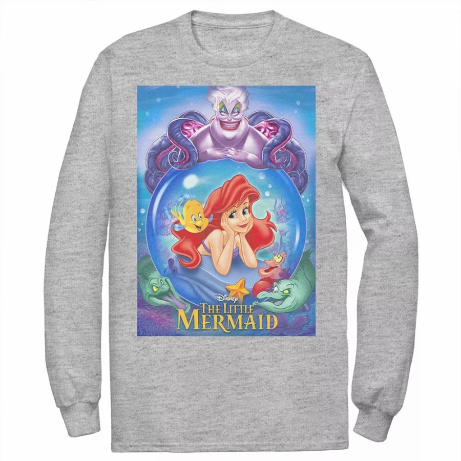 Tops * | Men'S Disney The Little Mermaid Ariel And Ursula Poster Tee