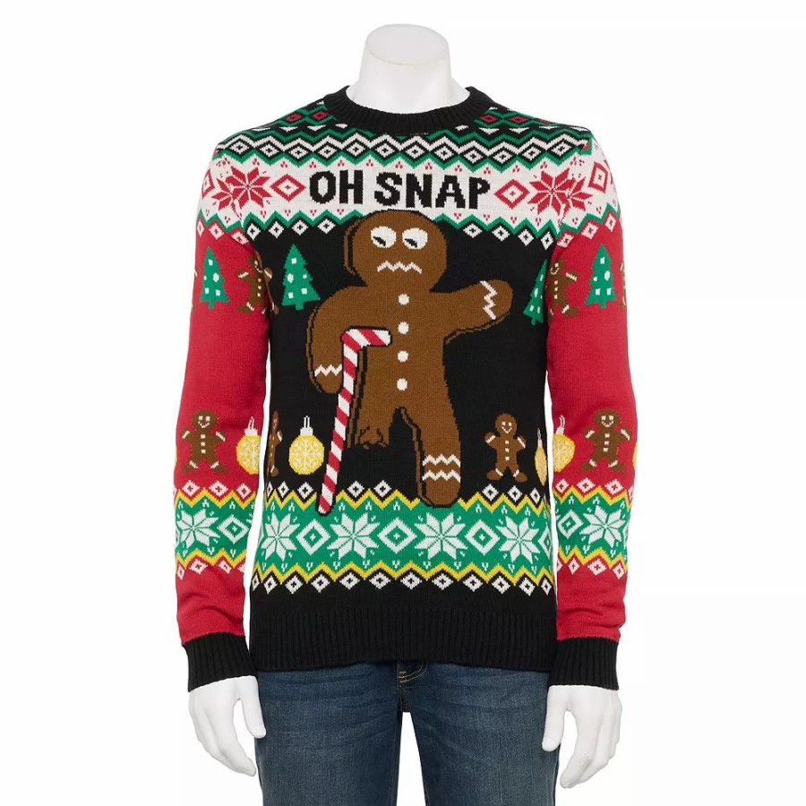 Tops * | Men'S Holiday Sweater With Hat