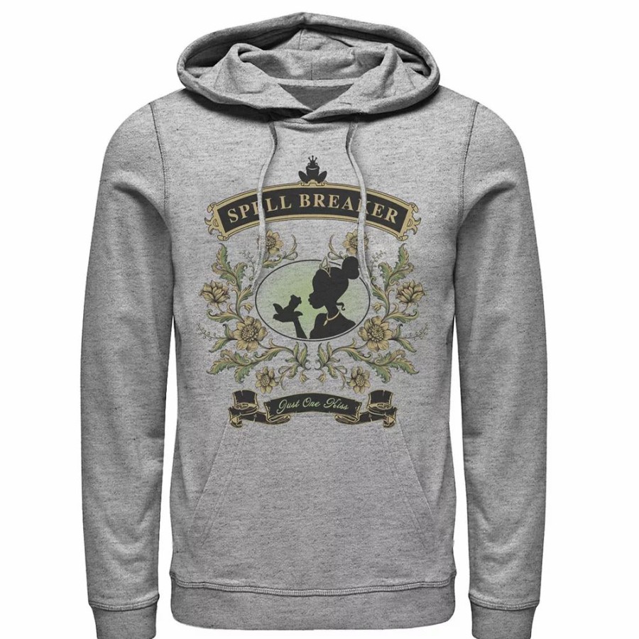 Tops * | Men'S Disney Princess & The Frog Spell Breaker Floral Silhouette Hoodie