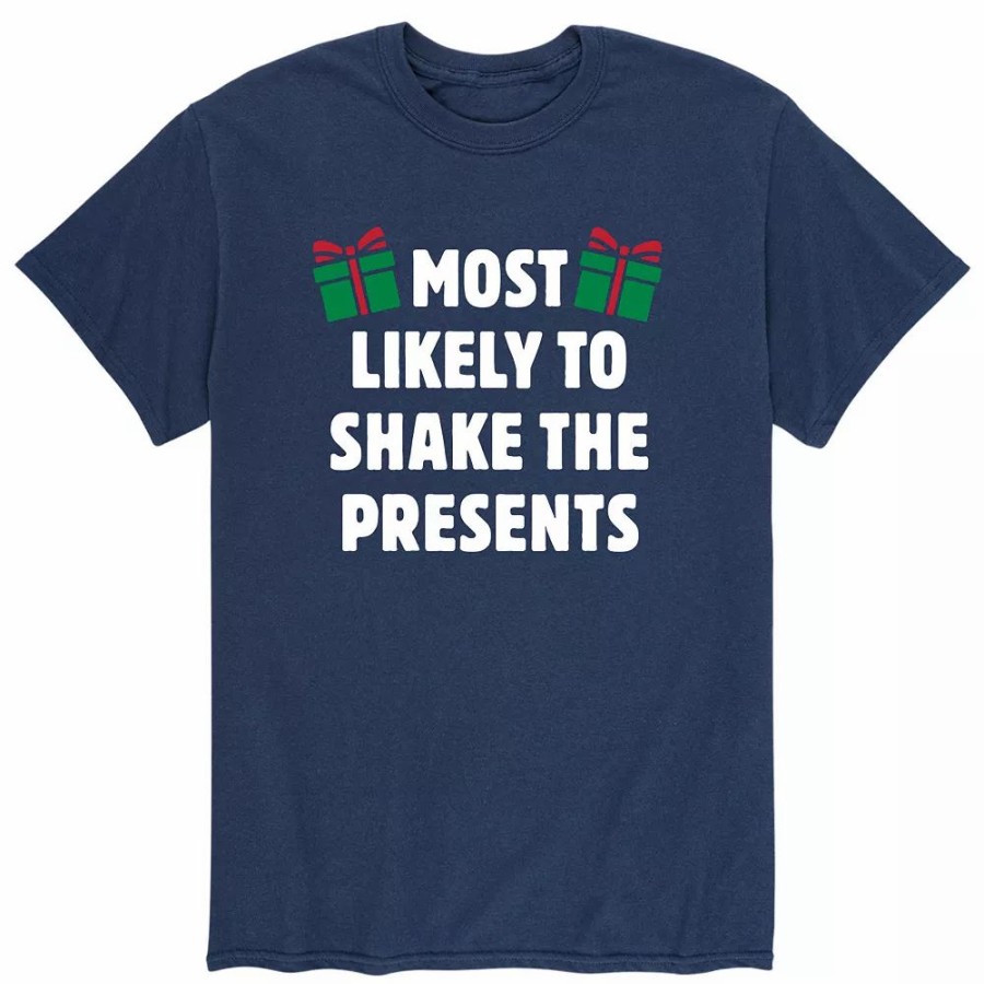 Tops * | Men'S Most Likely To Shake Presents Tee