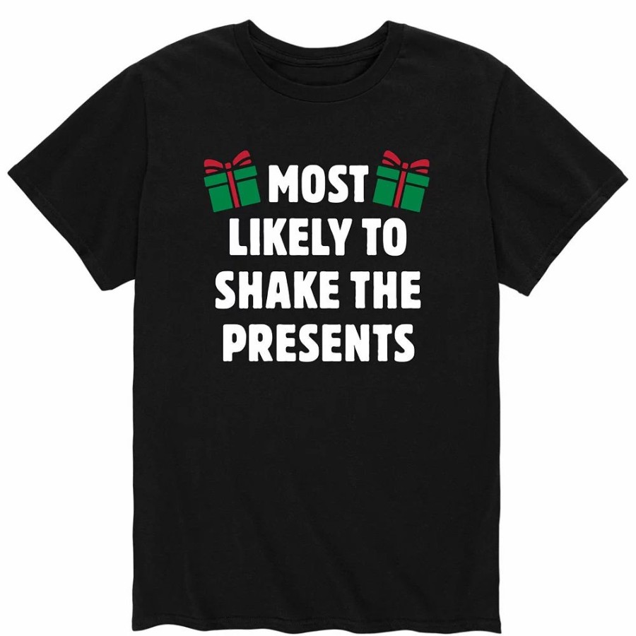 Tops * | Men'S Most Likely To Shake Presents Tee