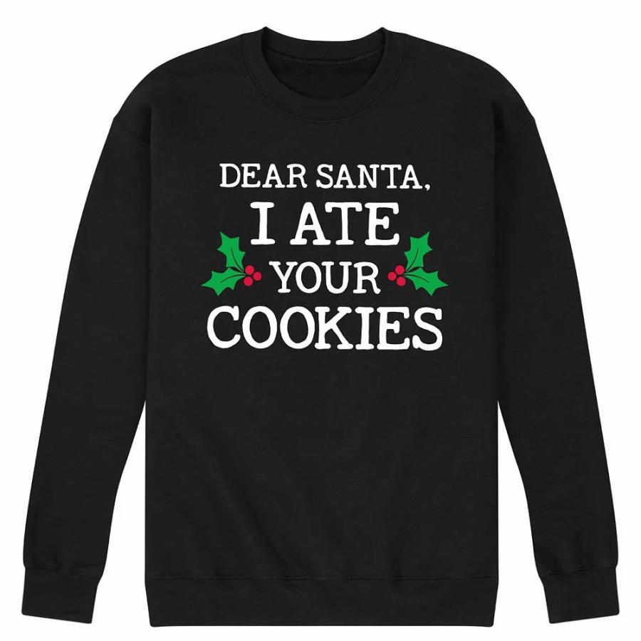 Tops * | Men'S Dear Santa Cookies Sweatshirt