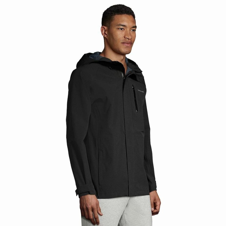 Outerwear * | Men'S Lands' End 2.5 Layer Waterproof Shell Jacket