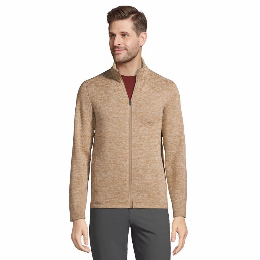 Outerwear * | Big & Tall Lands' End Sweater Fleece Jacket