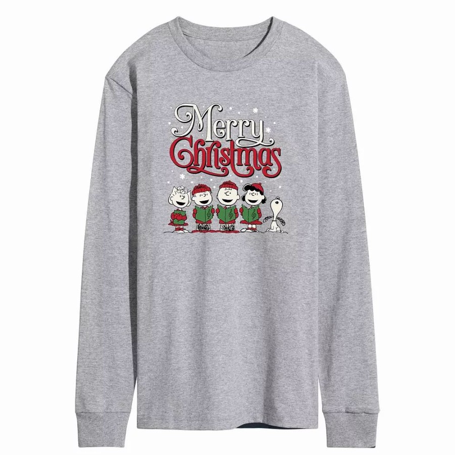 Tops * | Men'S Peanuts Caroling Tee