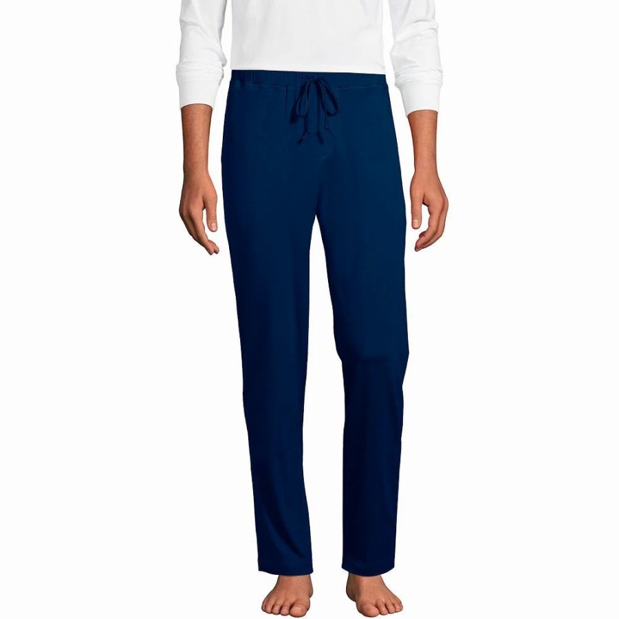 Sleepwear * | Big & Tall Lands' End Comfort Knit Pants