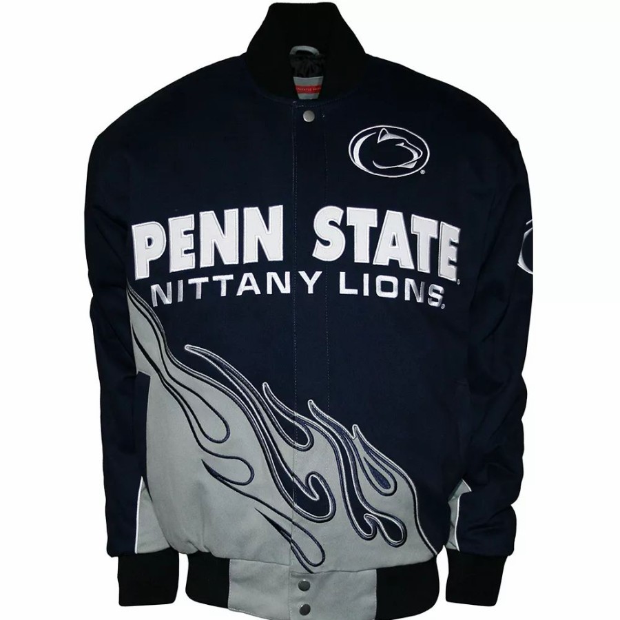 Outerwear * | Men'S Franchise Club Penn State Nittany Lions Hot Route Twill Jacket