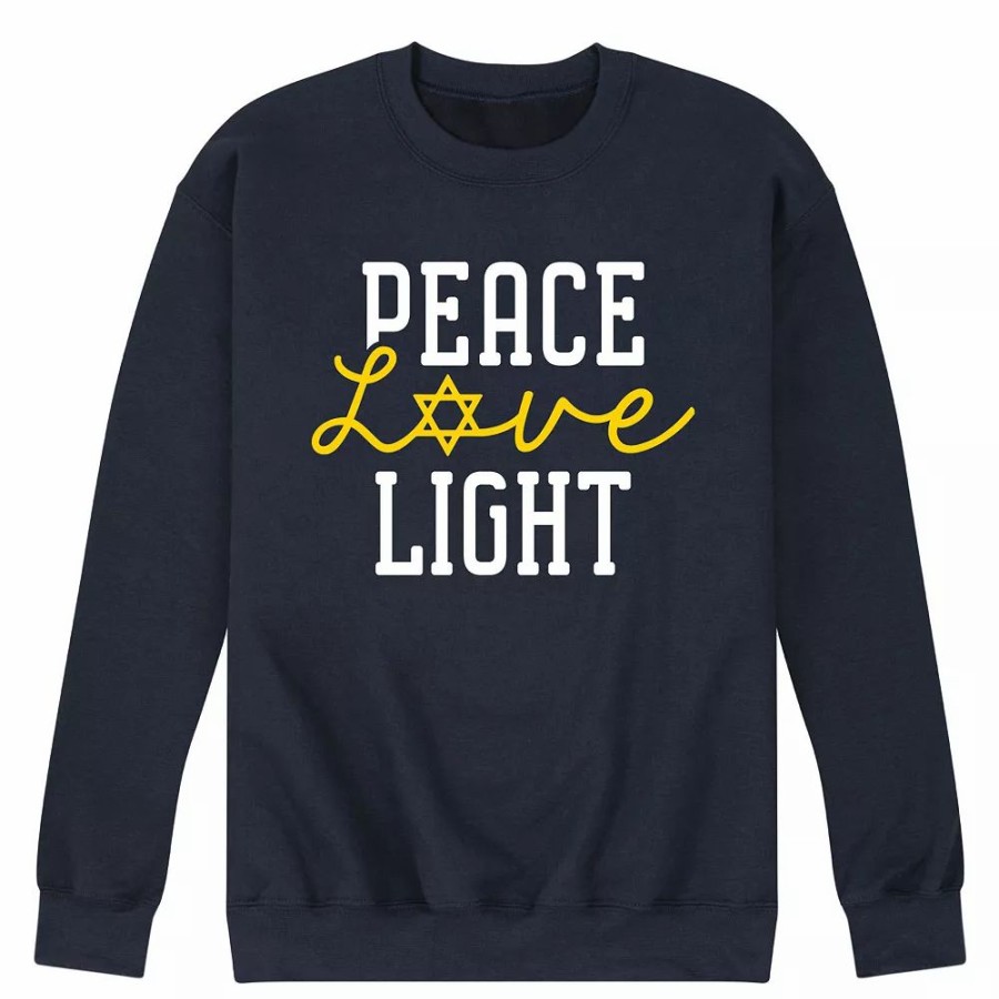 Tops * | Men'S Peace Love Light Sweatshirt