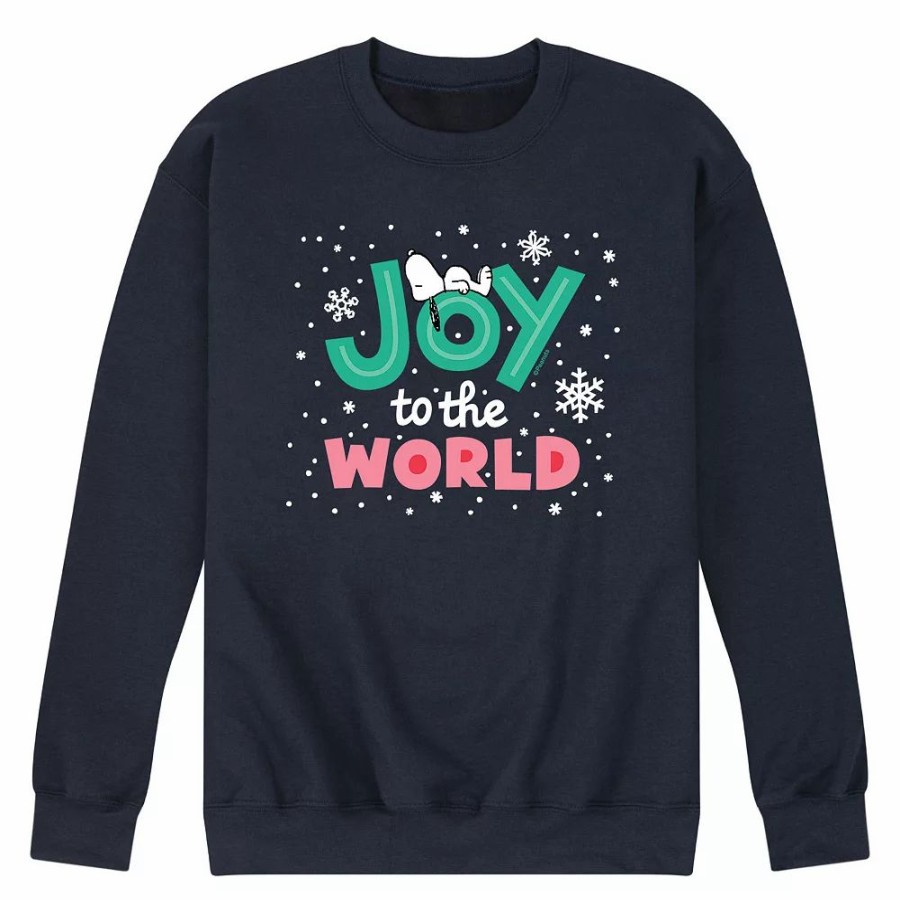 Tops * | Men'S Peanuts Joy World Sweatshirt