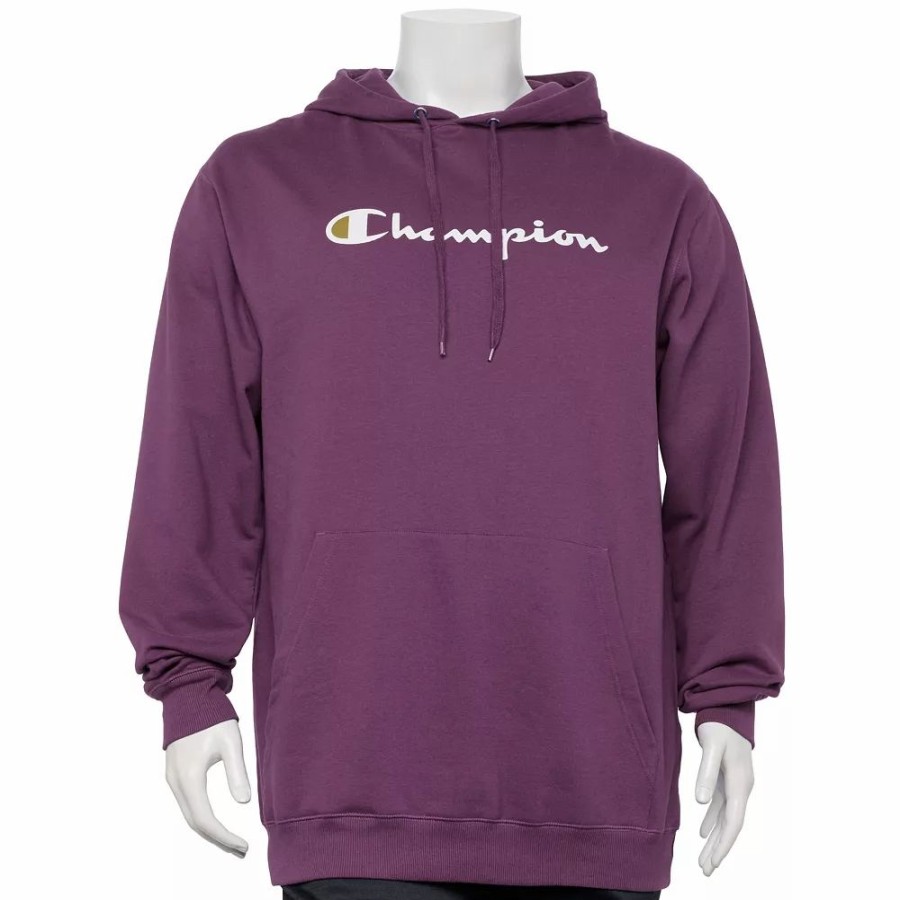 Tops * | Big & Tall Champion Powerblend Graphic Hoodie