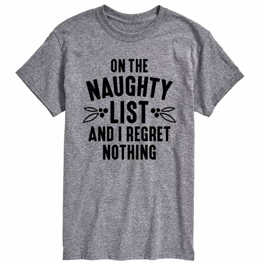 Tops * | Big & Tall On The Naughty List Tee