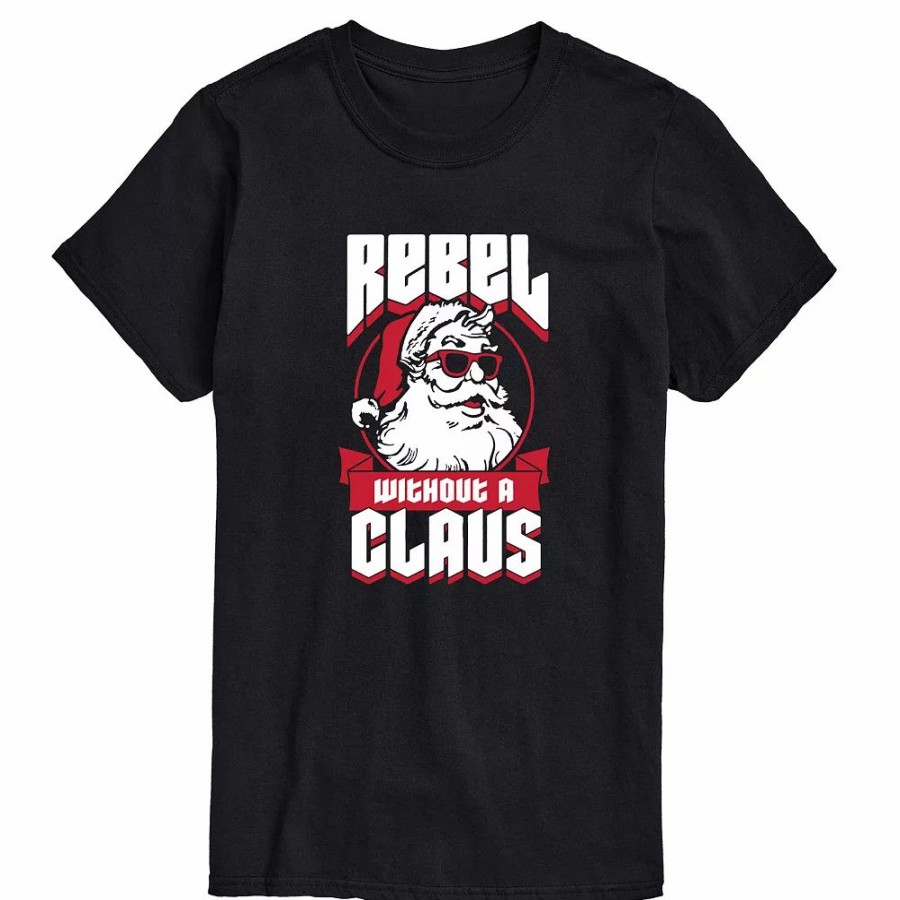 Tops * | Big & Tall Rebel Without A Claus Tee