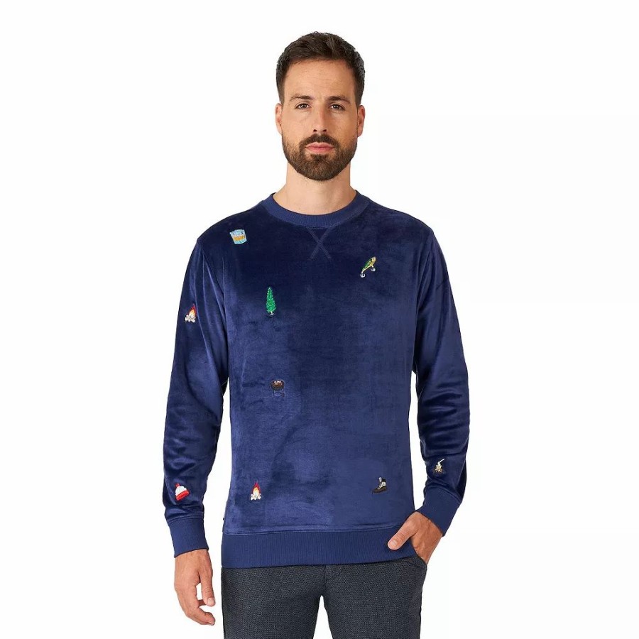 Tops * | Men'S Deluxe Sweater Christmas Icons