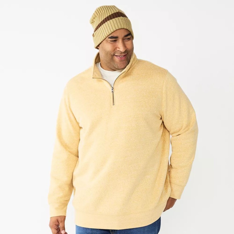 Tops * | Big & Tall Sonoma Goods For Life Quarter-Zip Fleece