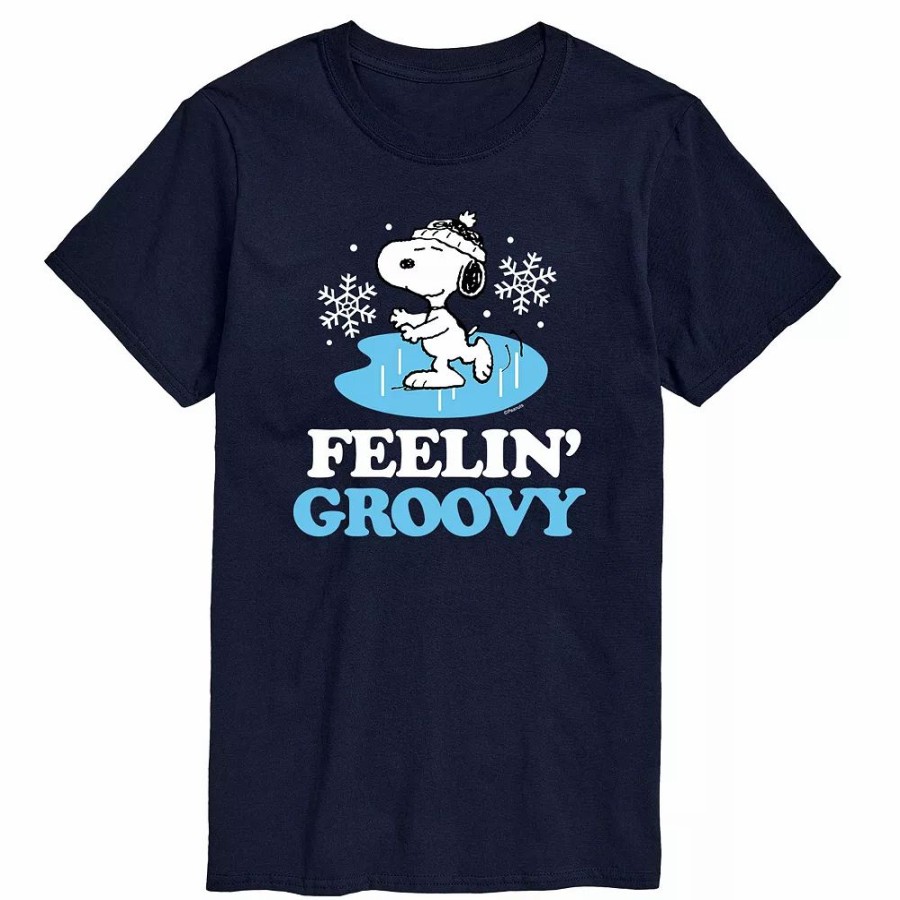 Tops * | Big & Tall Peanuts Feelin Groovy Tee