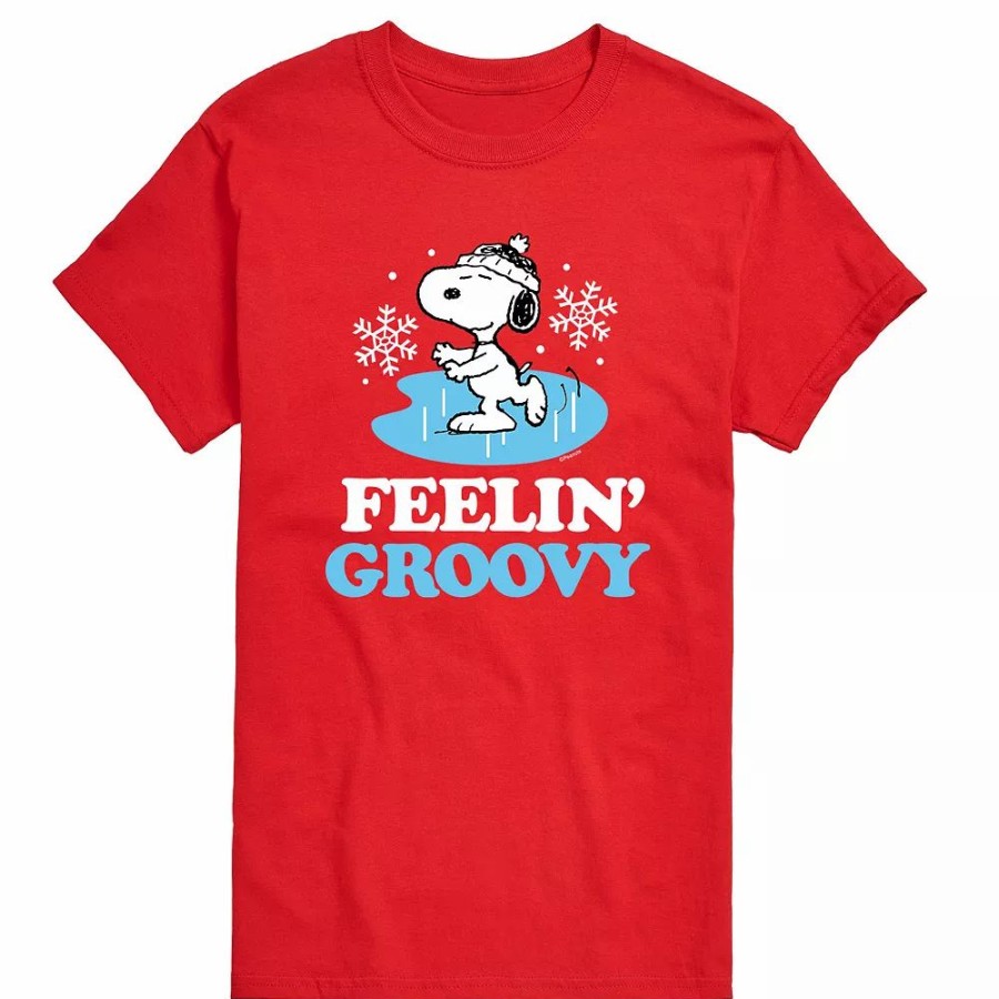 Tops * | Big & Tall Peanuts Feelin Groovy Tee