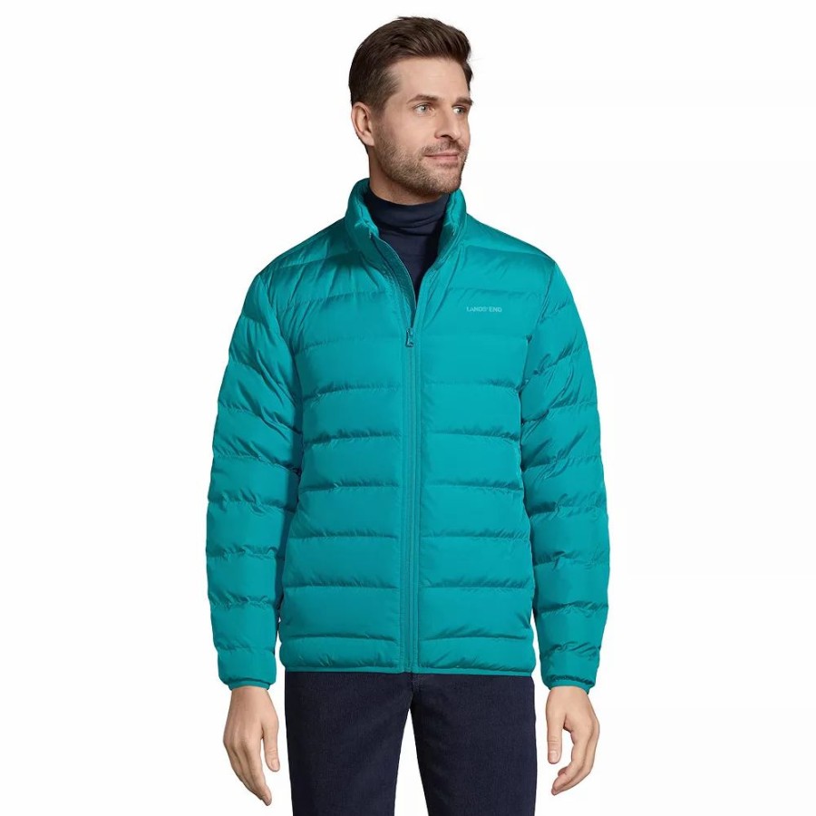 Outerwear * | Big & Tall Lands' End 600 Down Puffer Winter Jacket Spade Blue