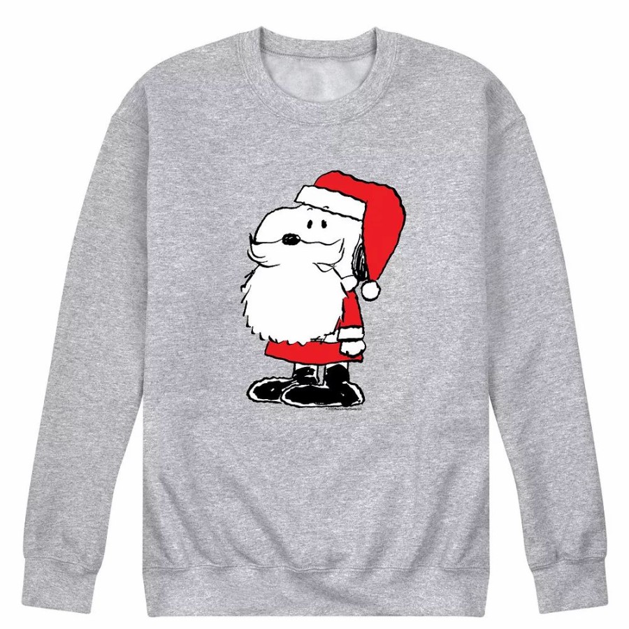 Tops * | Men'S Peanuts Santa Dog Sweatshirt