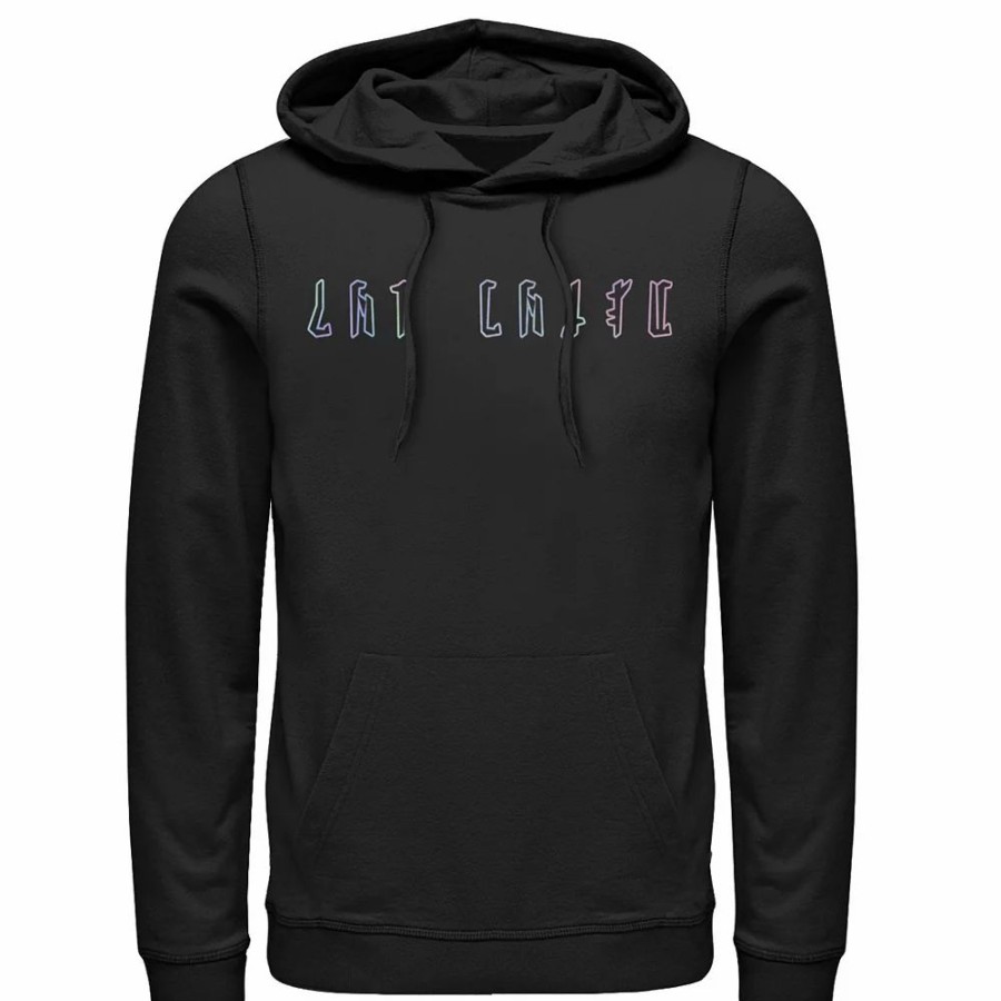 Tops * | Men'S Star Wars: The Mandalorian Gradient Symbols Hoodie