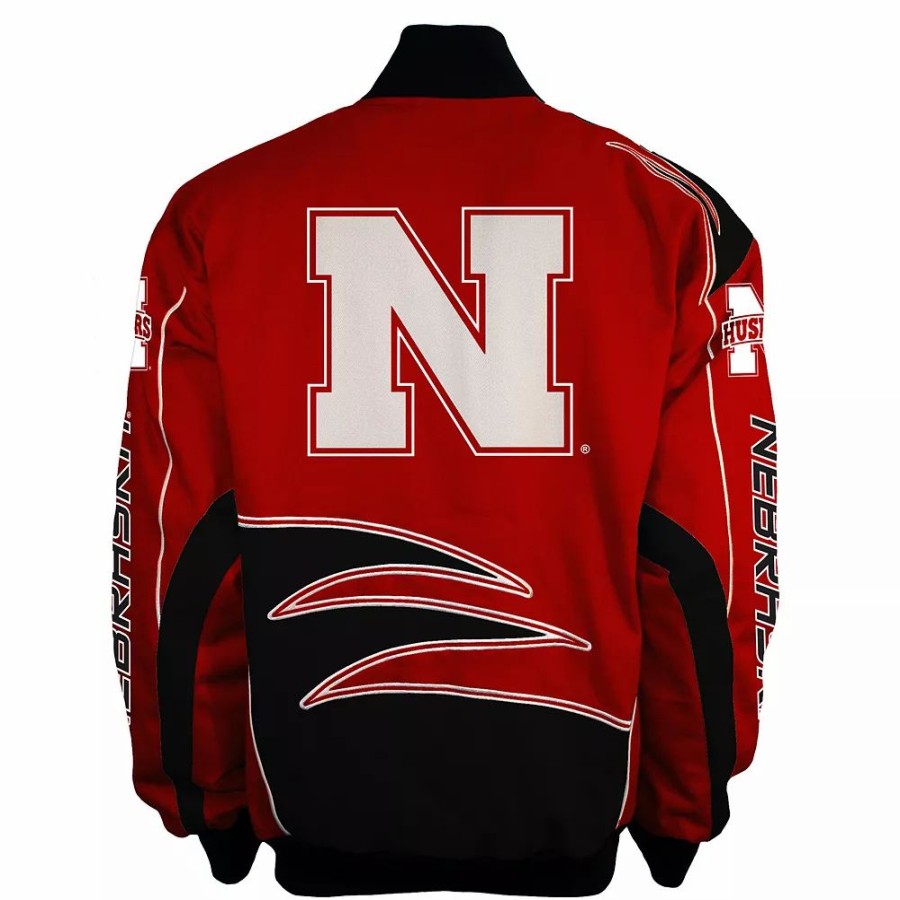 Outerwear * | Men'S Franchise Club Nebraska Cornhuskers Shred Twill Jacket