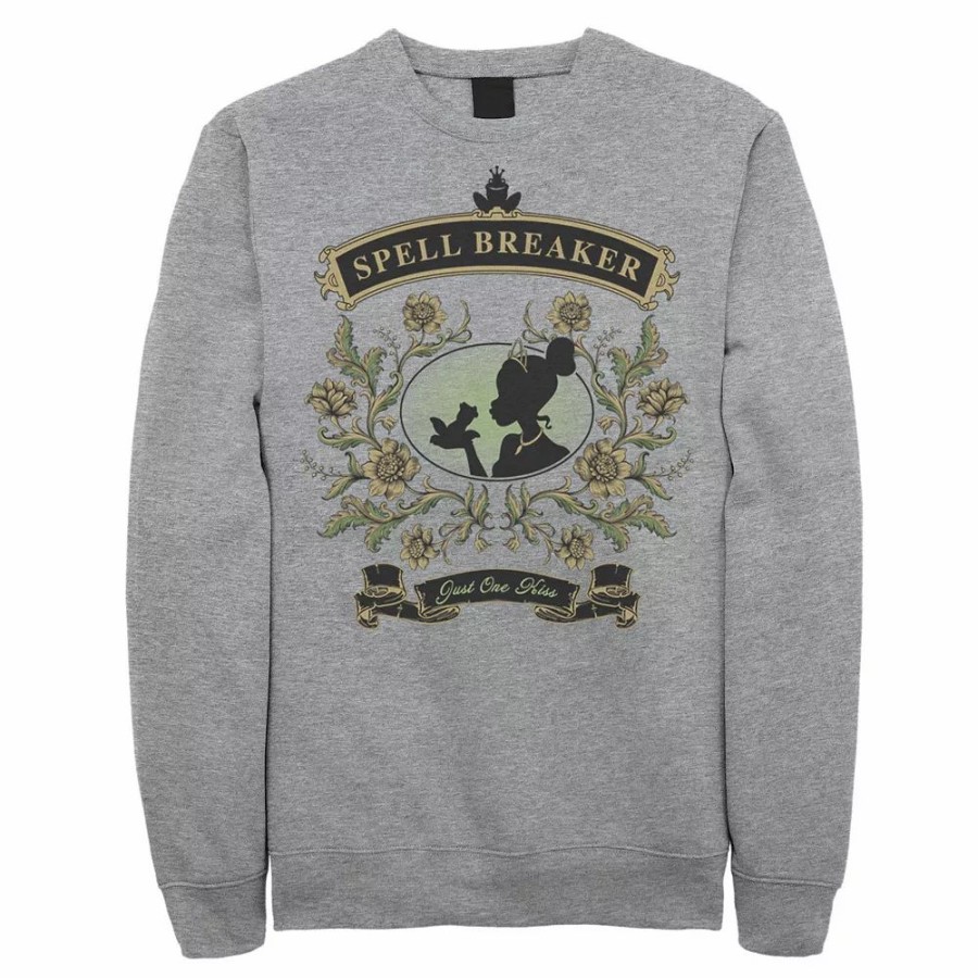 Tops * | Men'S Disney Princess & The Frog Spell Breaker Floral Silhouette Sweatshirt