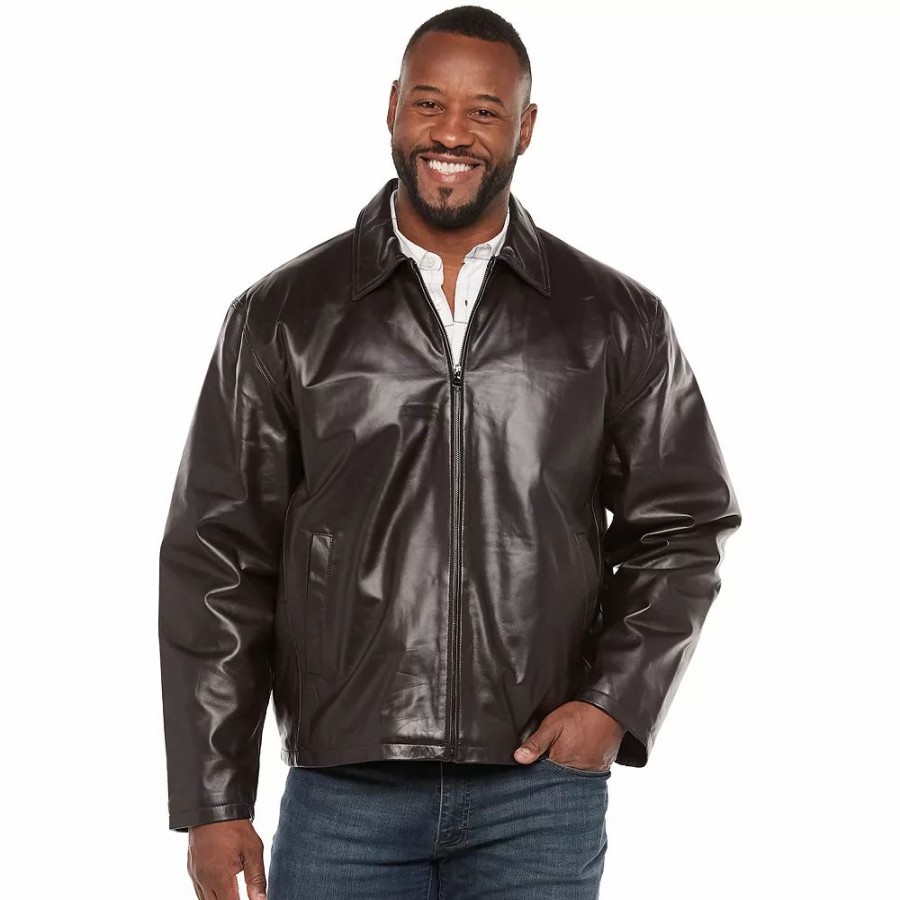 Outerwear * | Big & Tall Vintage Leather Split Napa Leather Jacket