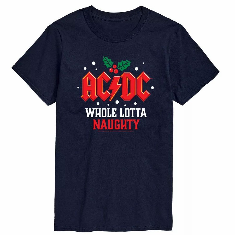 Tops * | Big & Tall Acdc Lotta Naughty Tee