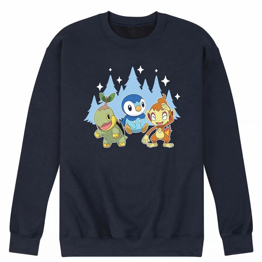 Tops * | Men'S Pokemon Winter Group Sweatshirt