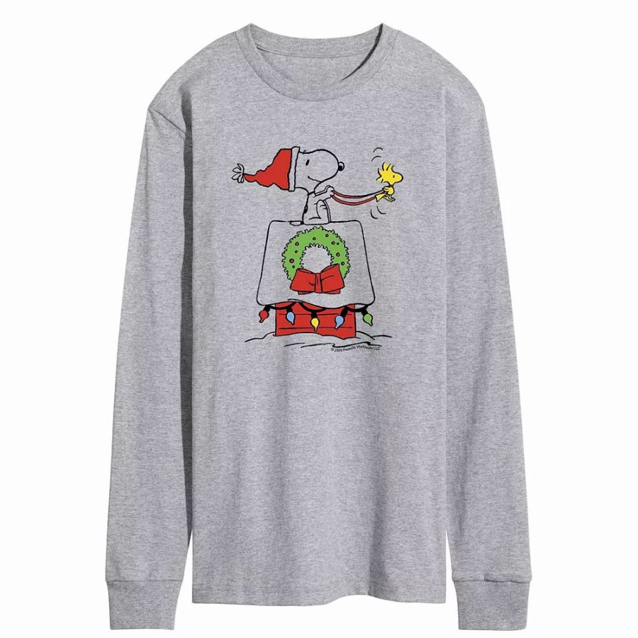 Tops * | Men'S Peanuts Sleigh Tee